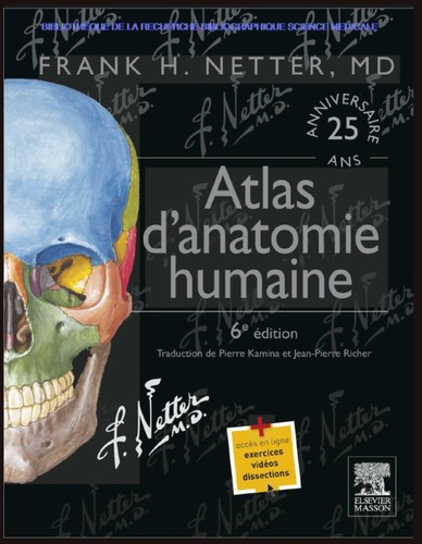 Atlas anatomie humaine - atlas, d'anatomie