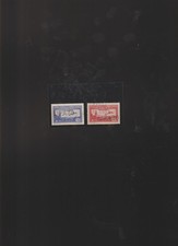 O/(X) PA - N°6c et N°6d/ perforé EL/PA/30. 2 valeurs.