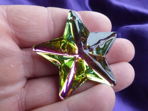 Pendentif étoile strass jaune - pendentif,