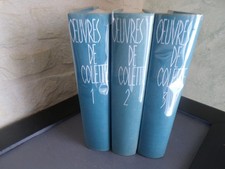 Oeuvres de Colette complète 3 tomes In 8