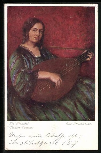 Carte postale artiste - carte,