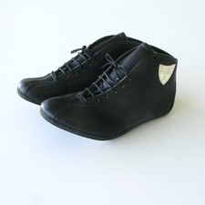 Chaussures de cyclisme ancienne vintage en cuir RIVAT JR montante fourrée neuve