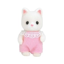 Poupée de collection neuve mignonne Sylvanian Families chat en soie bébé Cali...