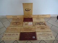 Estampes façades de caisses de vins Grands crus