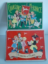 Deux albums POULAIN à vignettes (1957 - 1959) - " Chansons de France "