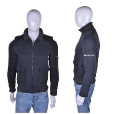 BEN SHERMAN Veste Bomber En Laine Vintage S Harrington Biker Blouson Manteau Mod