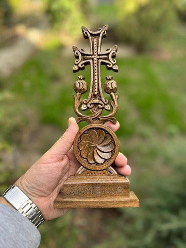 Croix bois de noyer - croix, en