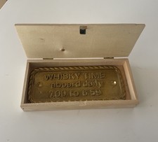 PLAQUE Métal Laiton WHISKY