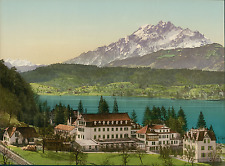 a. Luzern. Polytechnic Chalet Seeburg.  PZ vintage photochromie, photochrom ph