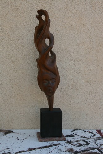 Statue sculpture sur bois des - sculpture,