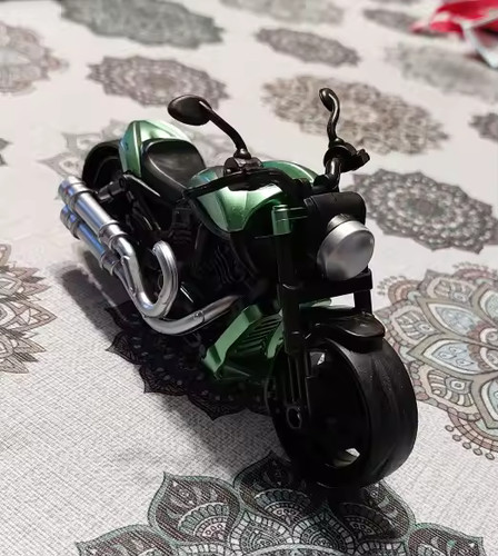Mini green cruiser motorcycle - mini,