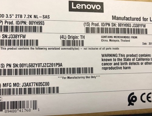 Lenovo 00yh993 stockage disque - lenovo,