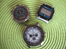 Lot de 3 montres homme Quartz -digitale-ana digits et analogique