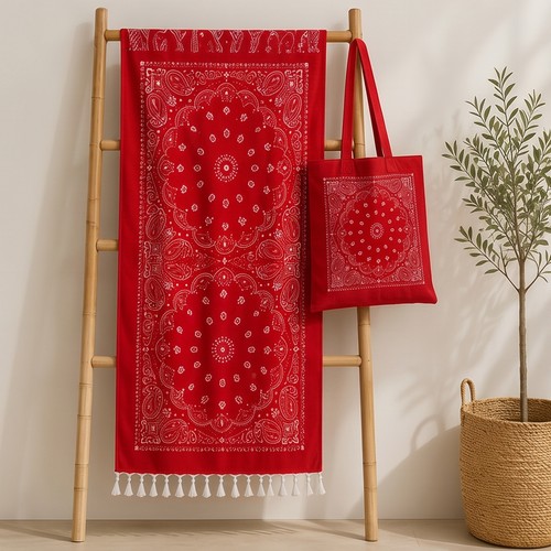 Fouta légère avec sac