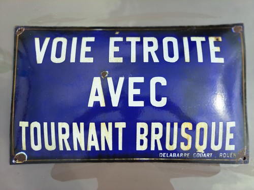 Tres rare plaque emaillee - tres,