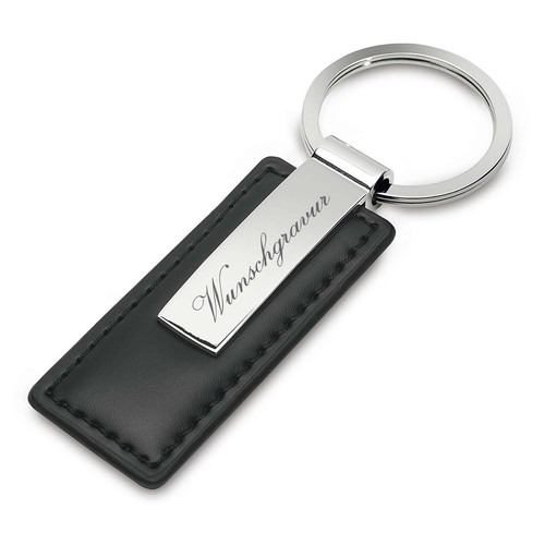Porte clés cuir métal - porte-clés, en