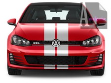 DOUBLE BANDE BLANC BLANCHE STRIPE RACING AUTOCOLLANT STICKER BD548