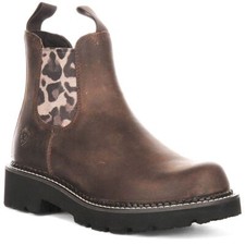 Botte Western Femme Ariat Fatbaby Twin Everlon Distress En Brun Tan UK 3 - 9
