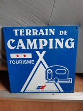 PLAQUE EN TOLE CAMPING 2 ETOILES
