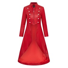 Manteau En Cuir Long Femme