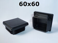 60x60 NOIR bouchon embout capuchon pour tube carré