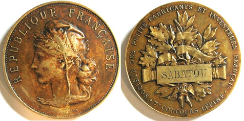 Médaille bronze 7e - bronze,