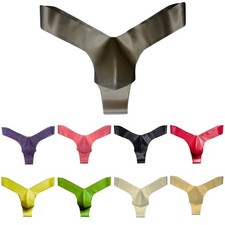 String homme sans couture en latex pochette sous vêtement en plusieurs couleurs