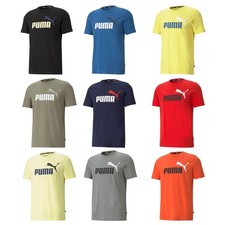 Puma Hommes T-Shirt - Ess+ Essentials 2 Col Logo Tee, Rundhals, Kurzarm, Uni ...