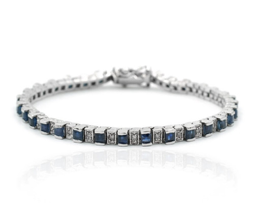 Bracelet saphir bleu et - saphir,