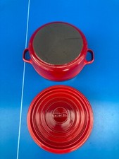 INVICTA IDEM Le Creuset Cocotte Daubière EN Fonte RONDE ROUGE N°20 TBE