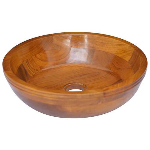 Bois teck massif lavabo - bois,