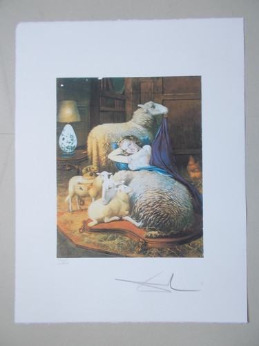 Lithographie salvador dali - lithographie,, "