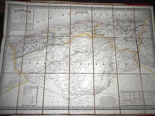 Carte map algerie 1846 - carte,