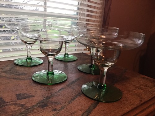 Crystal blown glass green - glass,