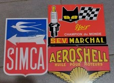 Lot de 3 plaques publicitaires