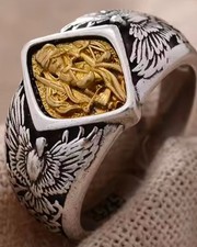 Chevalière / Bague Déesse De La Justice Adaptable en argent