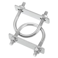 2 Pcs U-Bolts Rondes M6x33mm Acier Inox 304 Pour Poteaux Ronds