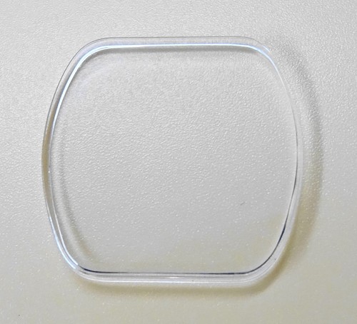 Verre montre tonneau x - verre, 28.7