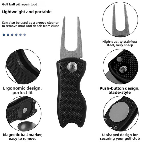 Fourche golf vert pliable - fourche,