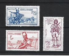 3 new stamps* .French IVORY Coast  1941. " Defense of the Empire "       (8826)