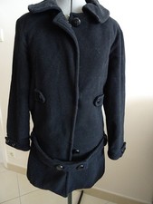 Manteau noir mi long ZARA Basic taille M