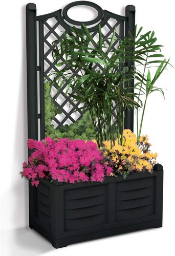 Jardinière avec treillis