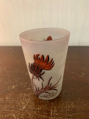 Verre peint chardons - , de