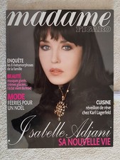 MADAME FIGARO N°19717 22/12/2007 ISABELLE ADJANI MODE C.CORNILLAC PUB CHANEL N°5
