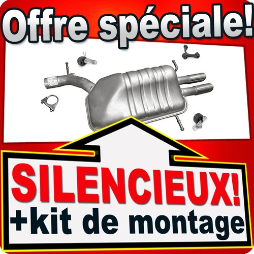 Silencieux arriere pour - arriere, audi