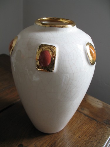 Vase faïence craquelé - en,