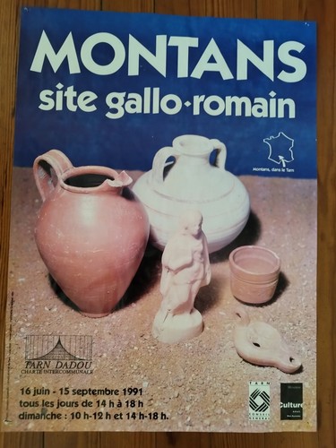 Affiche originale expo montans - originale,