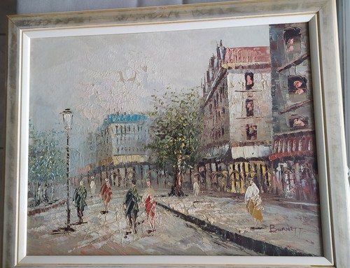 Huile sur panneau - sur,
