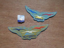 Lot 3 Insignes Metal + Tissu