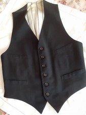 Gilet de costume EXCELSIOR PARIS NEW YORK  noir  vintage époque  an  40  théâtre